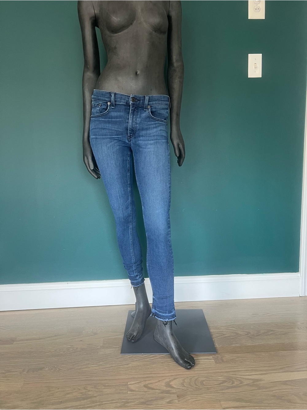 rag & bone Skinny Jeans in Medium Blue